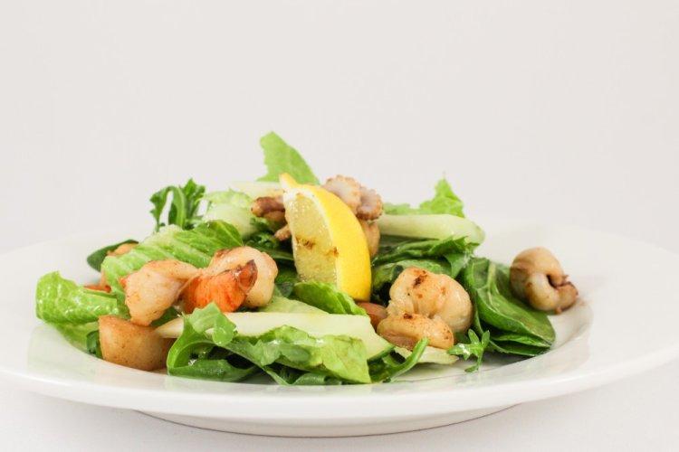 Scallop and Calamari Salad