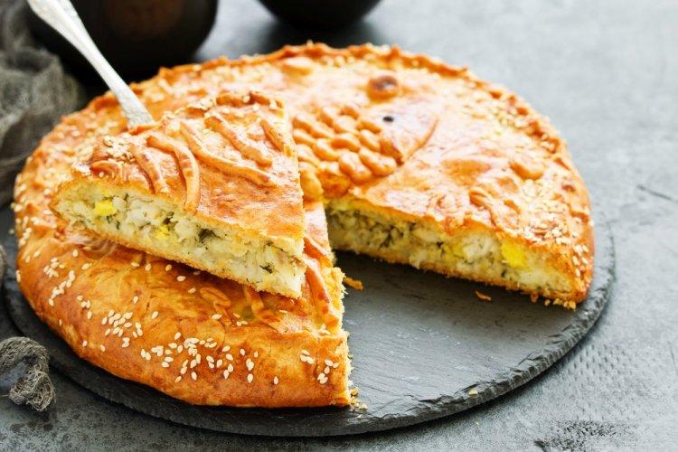 Sardine Pour-Over Pie with Kefir