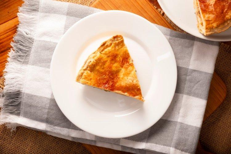 Sardine Pour-Over Pie with Sour Cream
