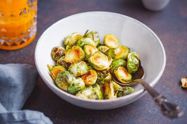 Roasted Brussels Sprouts in an Air Fryer