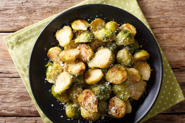 Breaded Brussels Sprouts in an Air Fryer