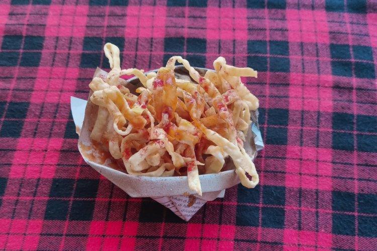 Chips de surimi con pimentón en freidora de aire
