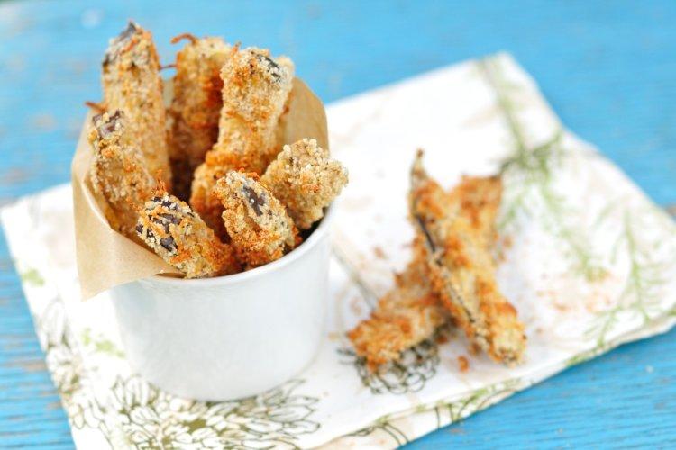 Air Fryer Breaded Eggplant Sticks