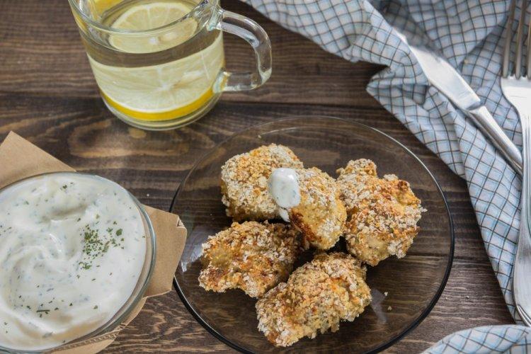 Air Fryer Chicken Nuggets in Oat Breading
