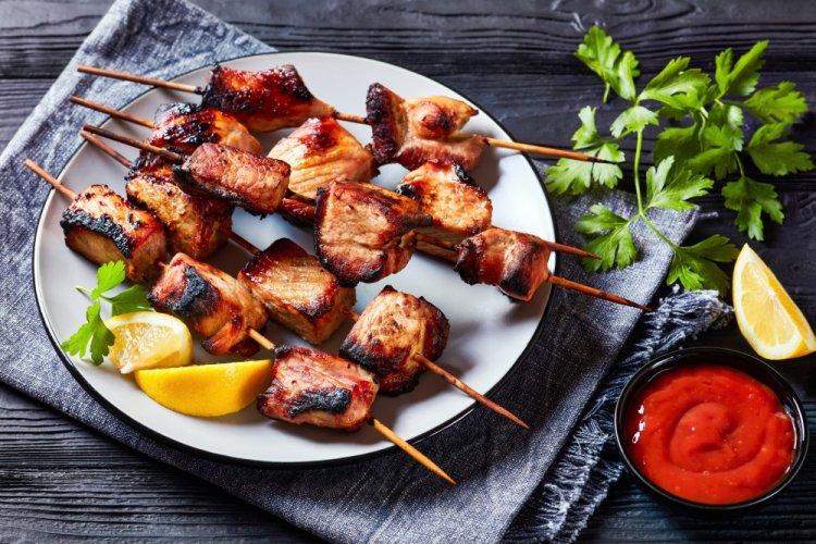 Pork Skewers (Shashlik) in an Air Fryer