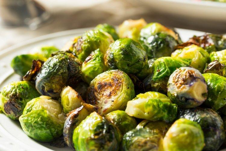 Baked Brussels Sprouts with Garlic