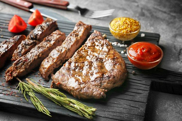 Filetes de ternera con mostaza de Dijon en freidora de aire