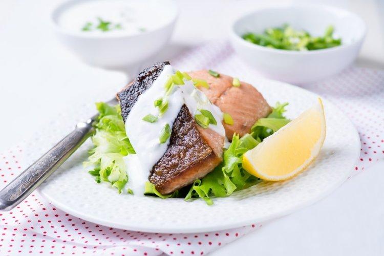 Baked Trout Fillet in Yogurt