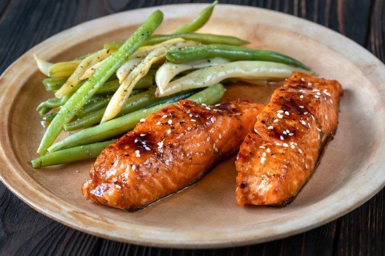 Healthy Trout with Soy Sauce in an Air Fryer