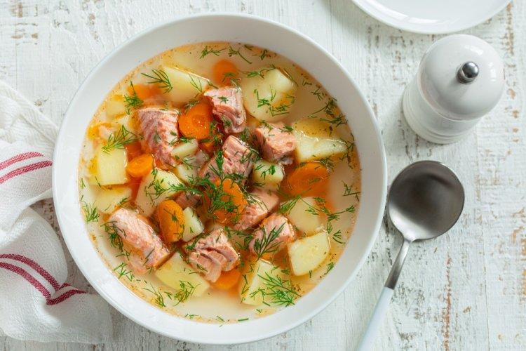 Diet Trout Fish Soup (Ukha)