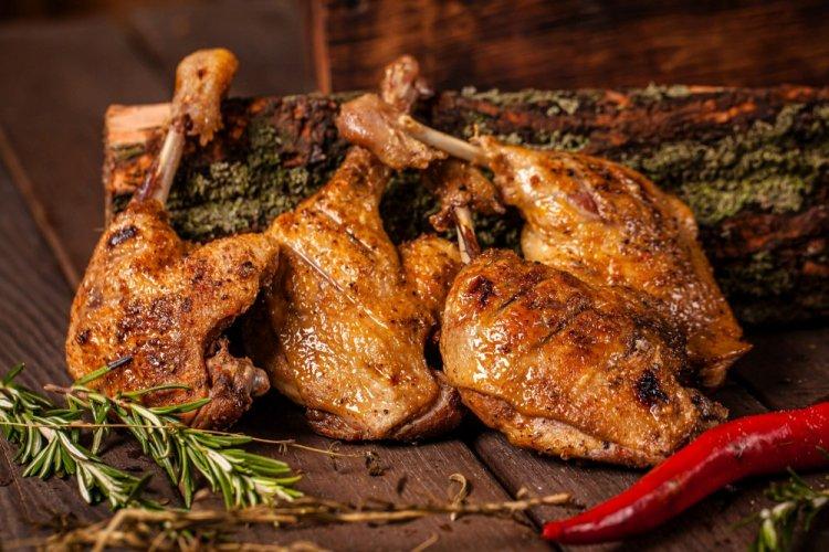 Duck Legs in Soy-Honey Marinade on the Grill