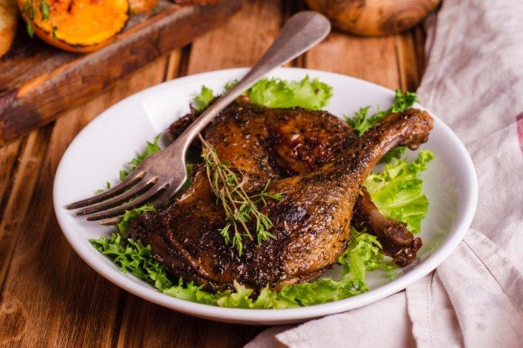 Duck Legs with Paprika on the Grill