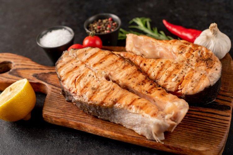 Grilled Chum Salmon Steaks