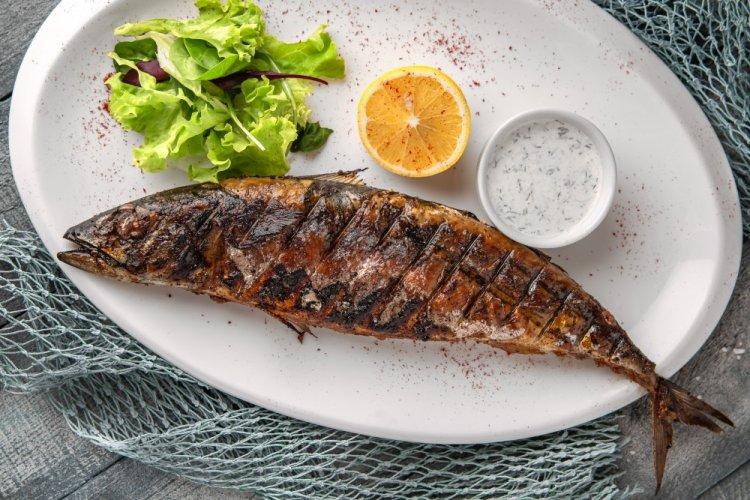 Whole Grilled Chum Salmon