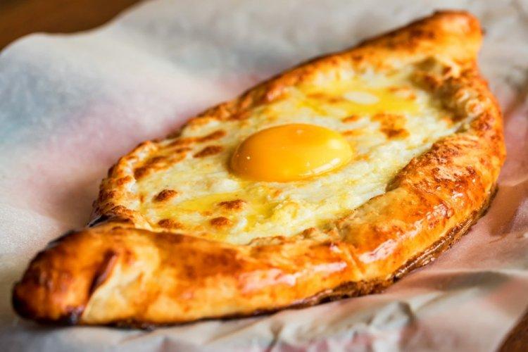 Adjarian Khachapuri from Roti Flatbread in an Air Fryer