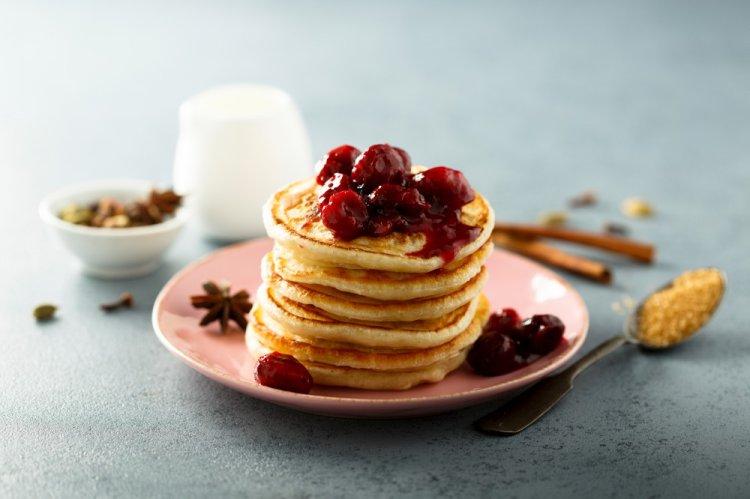 Cottage Cheese Pancakes with Kefir