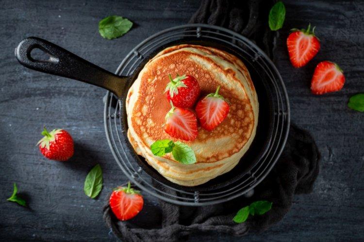 Healthy Cottage Cheese Pancakes with Rice Flour