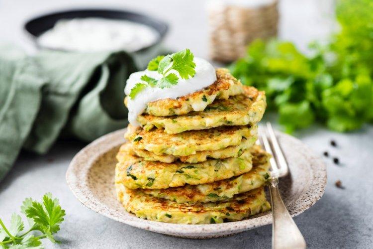 Cottage Cheese Pancakes with Zucchini