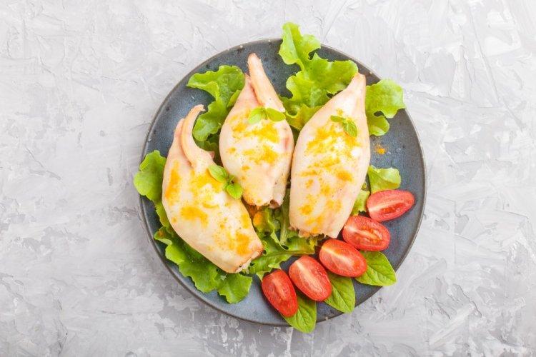 Stuffed Squid with Vegetables