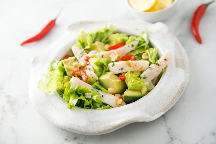 Healthy Squid and Avocado Salad