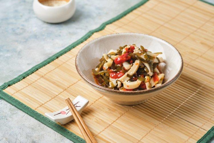 Healthy Squid and Seaweed Salad