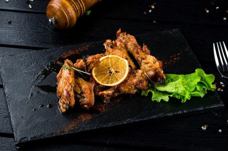 Baked Duck Wings in Lemon Juice in the Oven