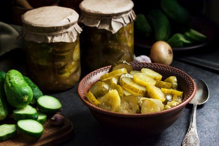 Nezhinsky Cucumber Salad with Dill for Winter