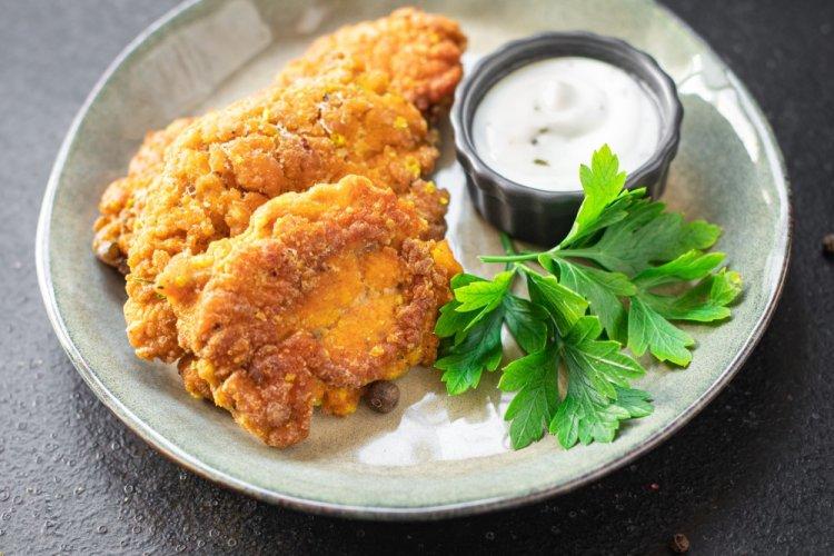 Huevas de carpa fritas en harina