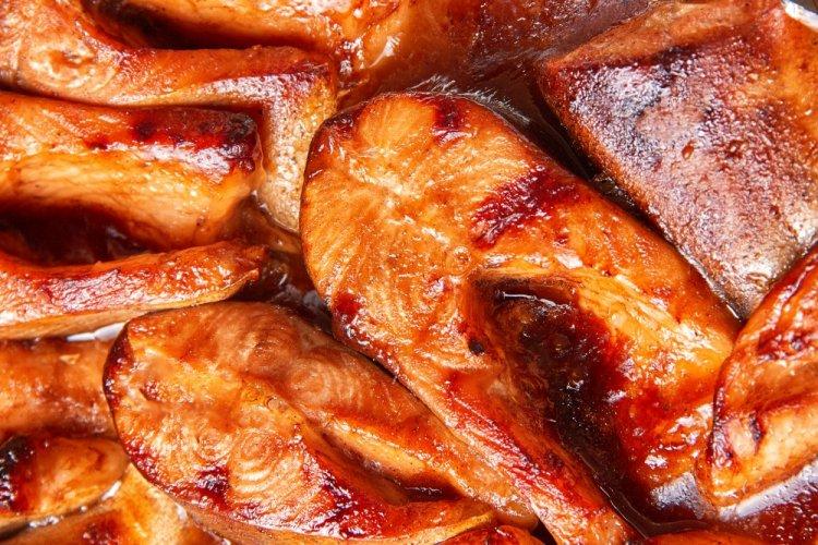 Mackerel in Tomato Sauce in Foil on the Grill