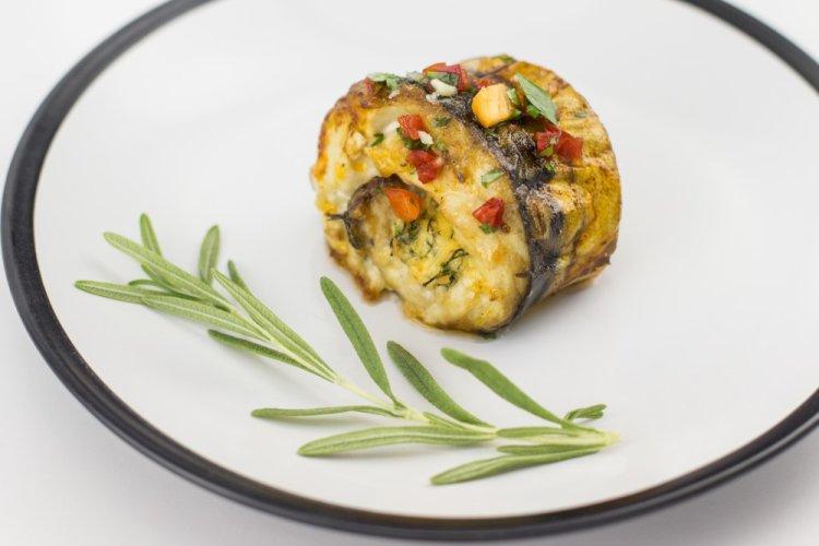 Mackerel Fillet with Cream Cheese and Spinach in Foil on the Grill