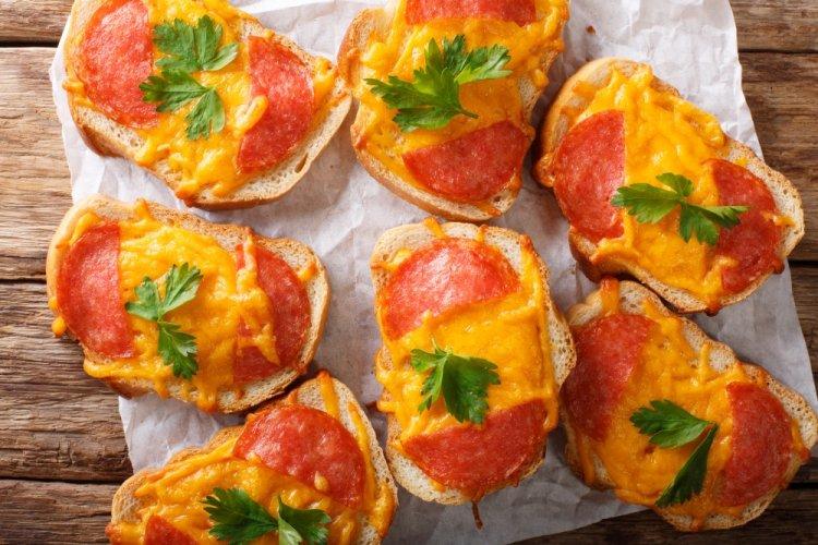 Hot Sandwiches with Sausage, Cheese, and Parsley