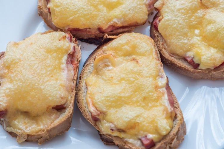 Hot Ham, Butter, and Cheese Sandwiches