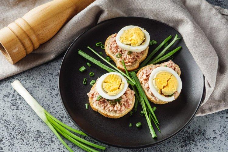Tuna, Egg, Butter, and Cheese Sandwiches