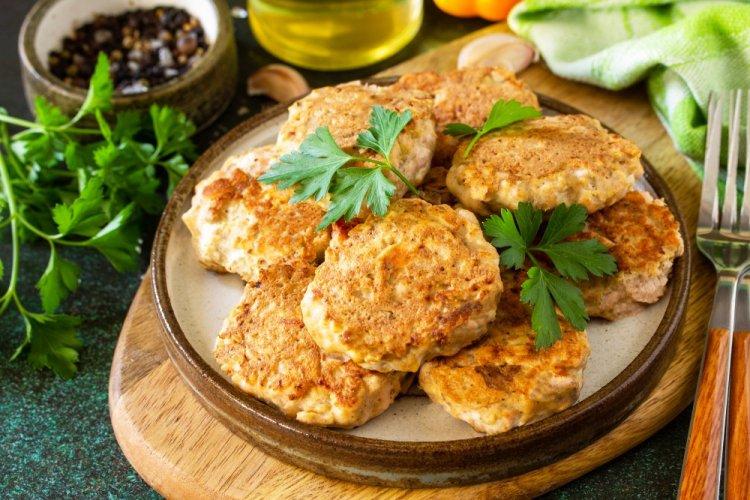 Squid Cutlets with Rice and Processed Cheese
