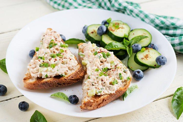 Tuna, Egg, and Cucumber Sandwiches