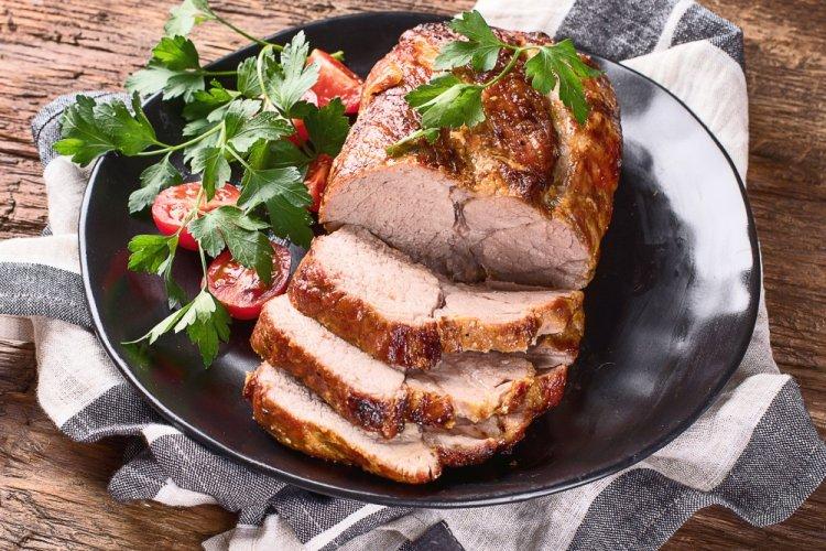 Baked Pork Neck in Honey-Mustard Marinade