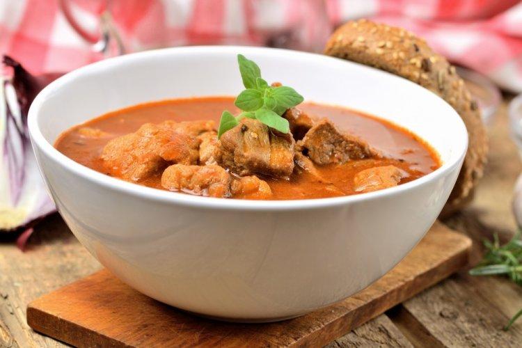 Pork Neck Goulash with Gravy