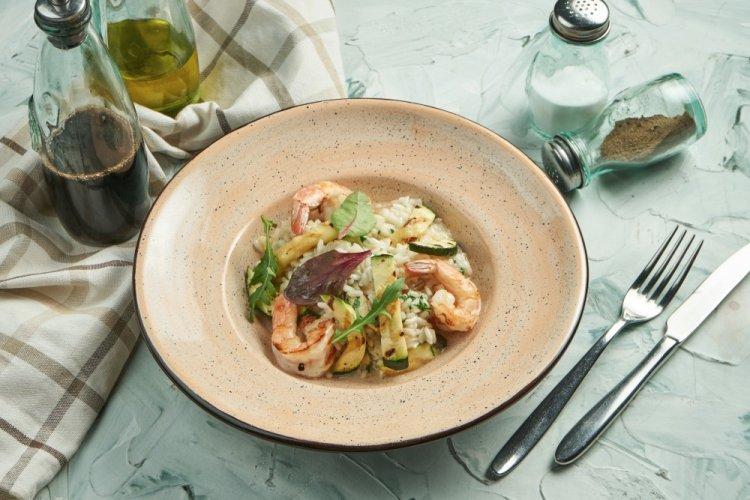 Risotto with Shrimp and Zucchini