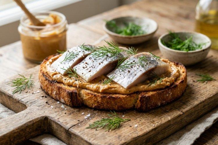 Peanut Butter and Herring Sandwiches
