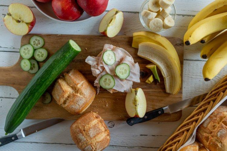 Peanut Butter, Chicken, and Cucumber Sandwiches