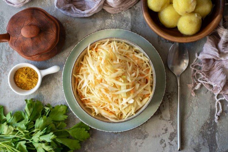 Cabbage, Apple, and Carrot Salad
