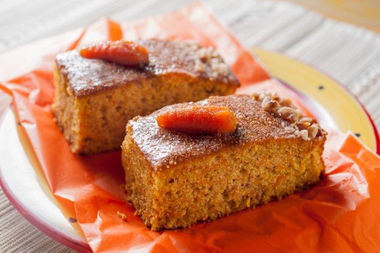 Pumpkin and Carrot Cake with Walnuts