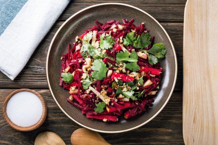 Beet, Apple, and Prune Salad