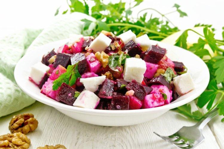 Beet, Apple, and Feta Salad