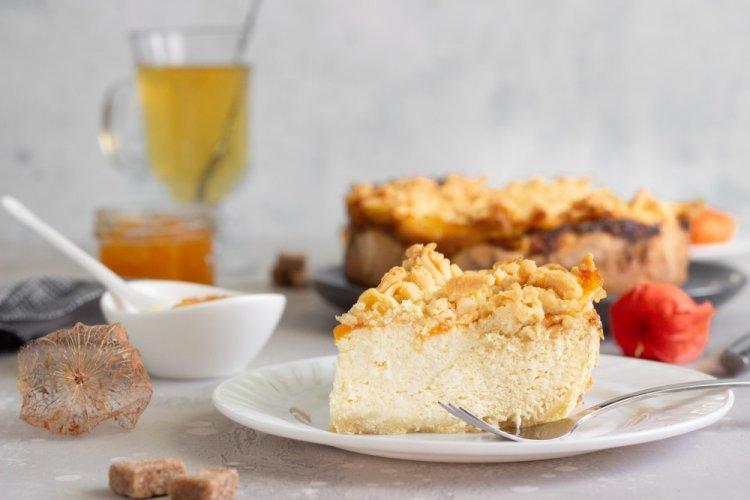 Grated Pie with Cottage Cheese and Apples