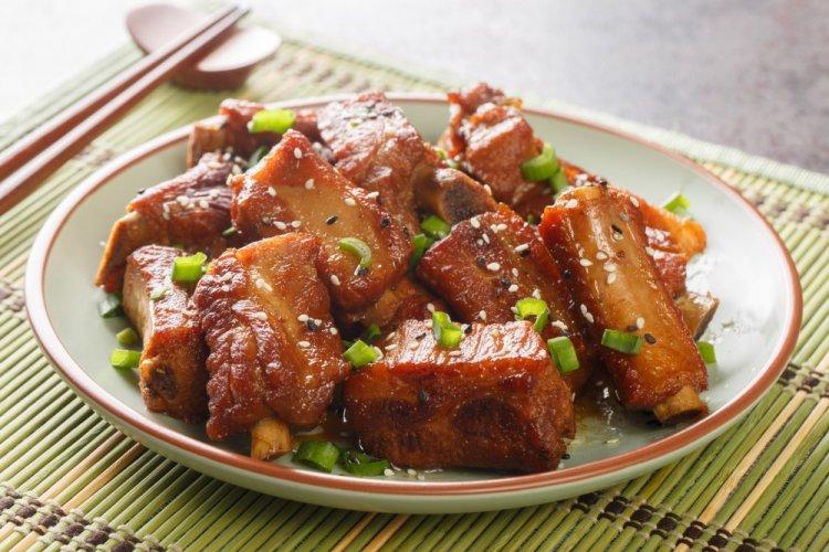 Pork Ribs in Soy-Ginger Marinade in the Oven