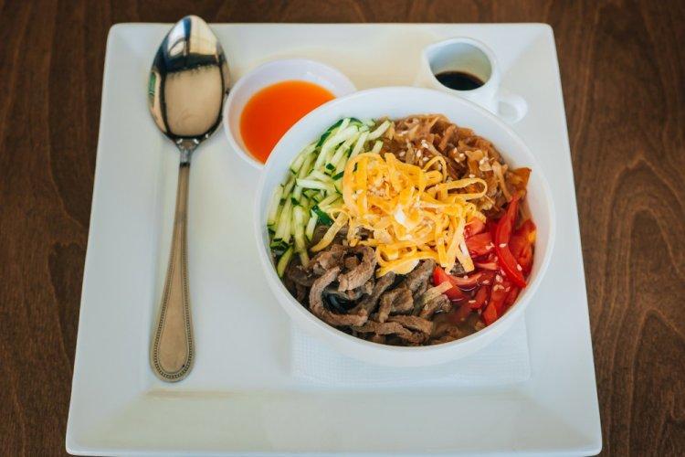 Kuksi Soup with Beef, Daikon, and Bell Pepper
