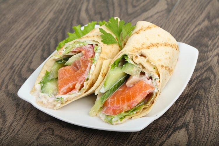 Relleno de salmón y queso crema