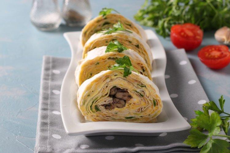 Relleno de espadines y queso procesado