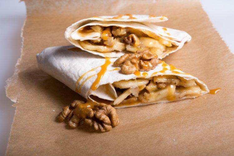 Relleno de plátano y queso crema